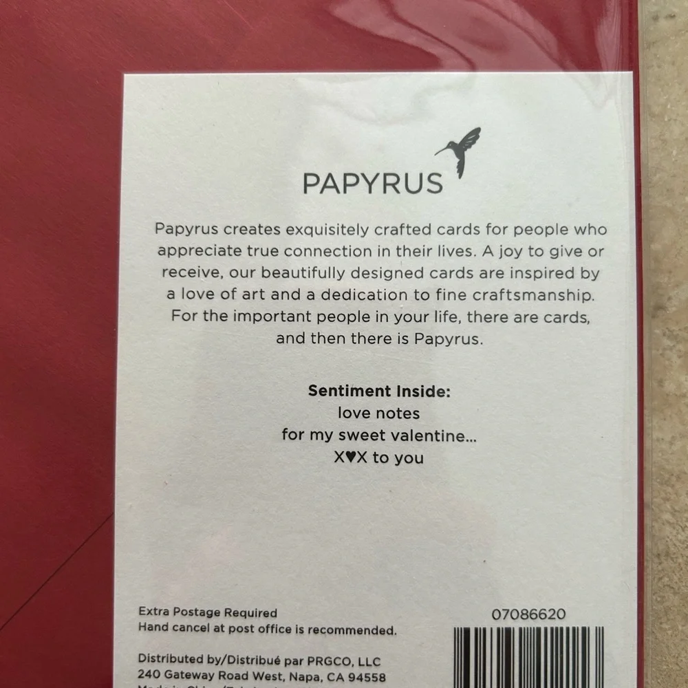NWT Lot of 5 Papyrus Valentine's Day Cards Holiday Card Love Romance Hearts new